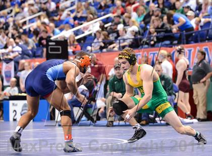 Thumbnail 3 in NCHSAA Individual Wrestling 3A Quarterfinals photogallery.