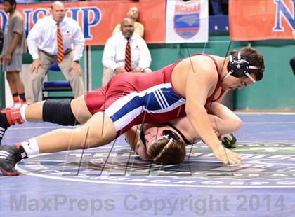Thumbnail 2 in NCHSAA Individual Wrestling 3A Quarterfinals photogallery.