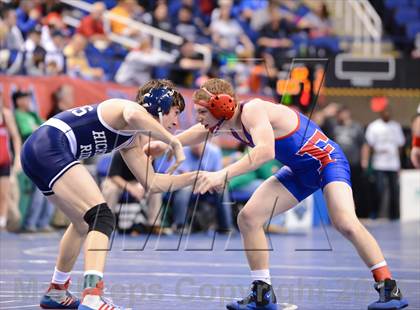 Thumbnail 1 in NCHSAA Individual Wrestling 3A Quarterfinals photogallery.