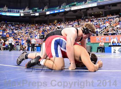 Thumbnail 3 in NCHSAA Individual Wrestling 3A Quarterfinals photogallery.