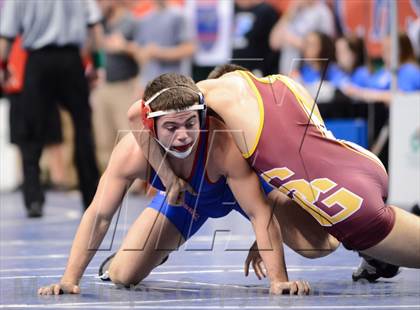 Thumbnail 2 in NCHSAA Individual Wrestling 3A Quarterfinals photogallery.