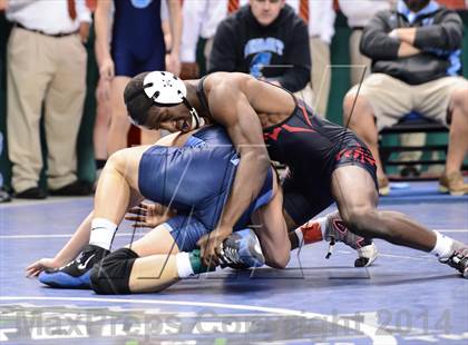 Thumbnail 2 in NCHSAA Individual Wrestling 3A Quarterfinals photogallery.