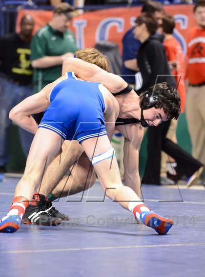 Thumbnail 2 in NCHSAA Individual Wrestling 3A Quarterfinals photogallery.
