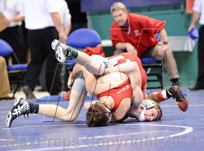 Thumbnail 3 in NCHSAA Individual Wrestling 3A Quarterfinals photogallery.