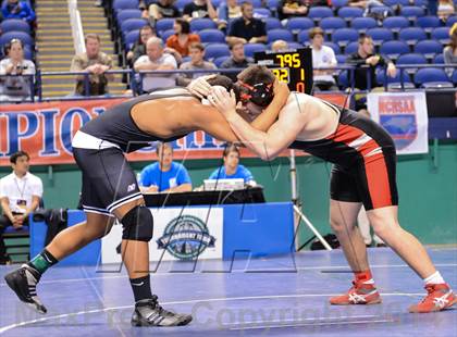 Thumbnail 2 in NCHSAA Individual Wrestling 3A Quarterfinals photogallery.