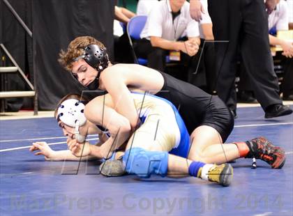 Thumbnail 1 in NCHSAA Individual Wrestling 3A Quarterfinals photogallery.