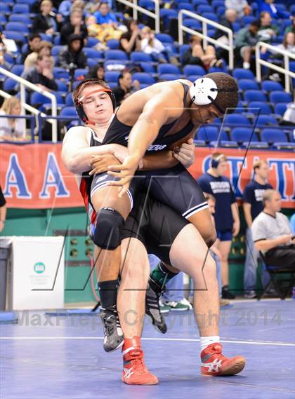 Thumbnail 1 in NCHSAA Individual Wrestling 3A Quarterfinals photogallery.
