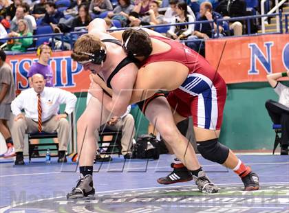 Thumbnail 3 in NCHSAA Individual Wrestling 3A Quarterfinals photogallery.