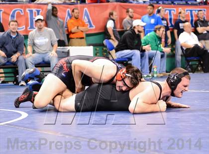 Thumbnail 2 in NCHSAA Individual Wrestling 3A Quarterfinals photogallery.
