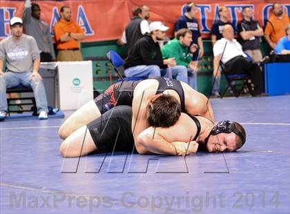 Thumbnail 1 in NCHSAA Individual Wrestling 3A Quarterfinals photogallery.