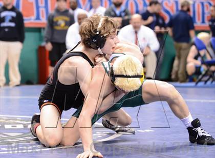 Thumbnail 1 in NCHSAA Individual Wrestling 3A Quarterfinals photogallery.