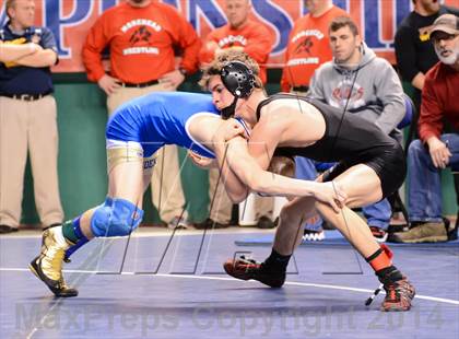 Thumbnail 3 in NCHSAA Individual Wrestling 3A Quarterfinals photogallery.