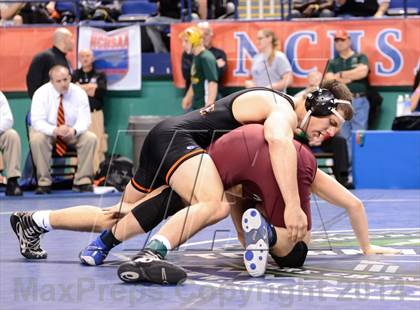 Thumbnail 2 in NCHSAA Individual Wrestling 3A Quarterfinals photogallery.