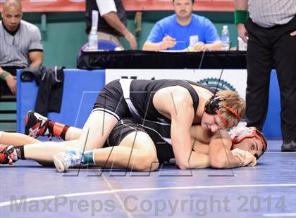 Thumbnail 1 in NCHSAA Individual Wrestling 3A Quarterfinals photogallery.