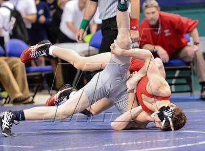Thumbnail 2 in NCHSAA Individual Wrestling 3A Quarterfinals photogallery.