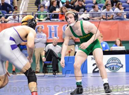 Thumbnail 2 in NCHSAA Individual Wrestling 3A Quarterfinals photogallery.
