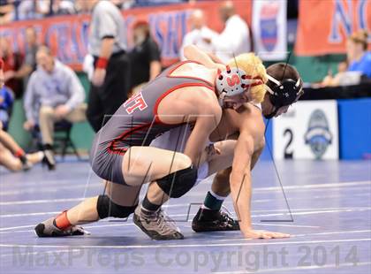 Thumbnail 3 in NCHSAA Individual Wrestling 3A Quarterfinals photogallery.