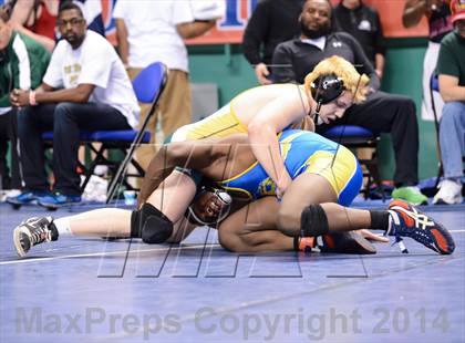 Thumbnail 3 in NCHSAA Individual Wrestling 3A Quarterfinals photogallery.