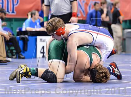 Thumbnail 1 in NCHSAA Individual Wrestling 3A Quarterfinals photogallery.