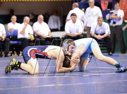 Thumbnail 3 in NCHSAA Individual Wrestling 3A Quarterfinals photogallery.