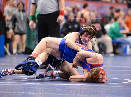 Thumbnail 1 in NCHSAA Individual Wrestling 3A Quarterfinals photogallery.