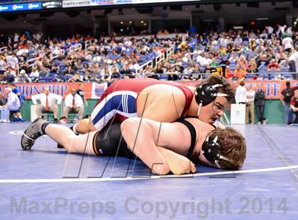 Thumbnail 1 in NCHSAA Individual Wrestling 3A Quarterfinals photogallery.