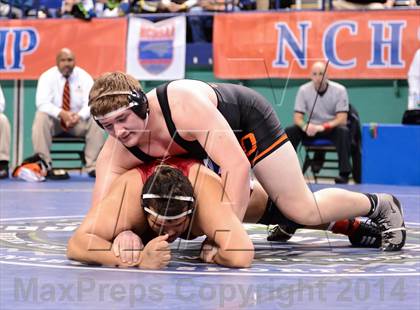 Thumbnail 1 in NCHSAA Individual Wrestling 3A Quarterfinals photogallery.