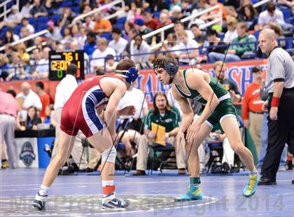 Thumbnail 3 in NCHSAA Individual Wrestling 3A Quarterfinals photogallery.