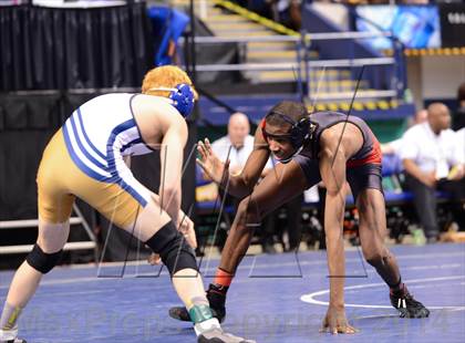 Thumbnail 3 in NCHSAA Individual Wrestling 3A Quarterfinals photogallery.