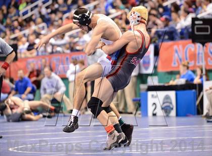 Thumbnail 2 in NCHSAA Individual Wrestling 3A Quarterfinals photogallery.