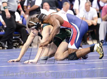 Thumbnail 3 in NCHSAA Individual Wrestling 3A Quarterfinals photogallery.