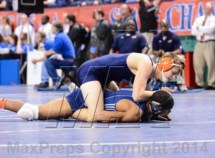 Thumbnail 3 in NCHSAA Individual Wrestling 3A Quarterfinals photogallery.
