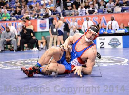 Thumbnail 2 in NCHSAA Individual Wrestling 3A Quarterfinals photogallery.