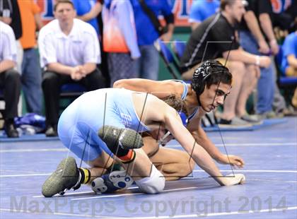 Thumbnail 1 in NCHSAA Individual Wrestling 3A Quarterfinals photogallery.