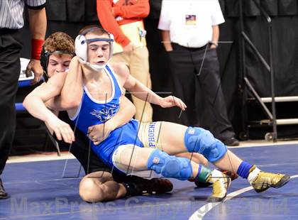 Thumbnail 3 in NCHSAA Individual Wrestling 3A Quarterfinals photogallery.
