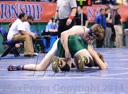 Thumbnail 2 in NCHSAA Individual Wrestling 3A Quarterfinals photogallery.