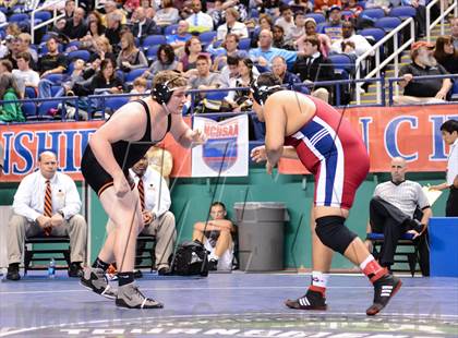 Thumbnail 3 in NCHSAA Individual Wrestling 3A Quarterfinals photogallery.