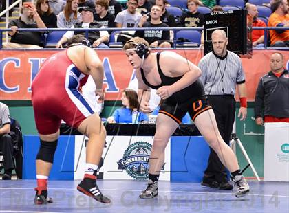 Thumbnail 1 in NCHSAA Individual Wrestling 3A Quarterfinals photogallery.