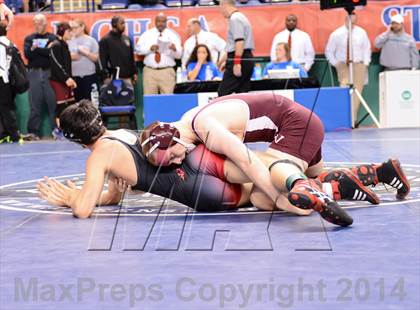 Thumbnail 2 in NCHSAA Individual Wrestling 3A Quarterfinals photogallery.