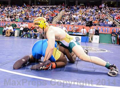 Thumbnail 2 in NCHSAA Individual Wrestling 3A Quarterfinals photogallery.