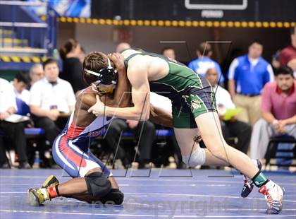 Thumbnail 3 in NCHSAA Individual Wrestling 3A Quarterfinals photogallery.