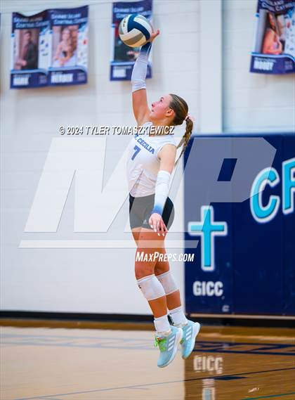 Thumbnail 1 in St. Cecilia vs Grand Island Central Catholic photogallery.