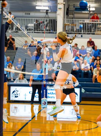 Thumbnail 3 in St. Cecilia vs Grand Island Central Catholic photogallery.