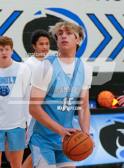 Thumbnail 1 in Cambridge vs. Glendale Prep Academy (Panther Hoops Classic) photogallery.