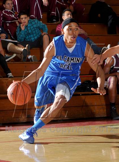 Thumbnail 3 in El Camino Real vs. Granite Hills (Rose City Roundball Classic) photogallery.