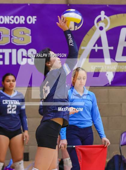 Thumbnail 3 in Crystal Springs Uplands @ Bradshaw Christian (CIF Girls D-5 NorCal Regional  Final) photogallery.