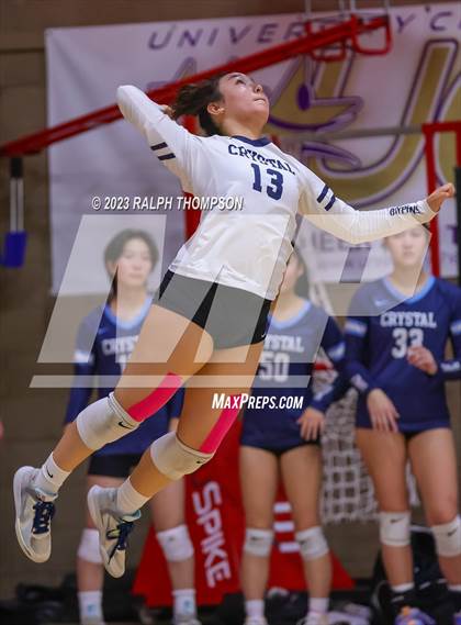 Thumbnail 2 in Crystal Springs Uplands @ Bradshaw Christian (CIF Girls D-5 NorCal Regional  Final) photogallery.