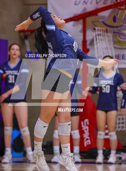 Thumbnail 3 in Crystal Springs Uplands @ Bradshaw Christian (CIF Girls D-5 NorCal Regional  Final) photogallery.