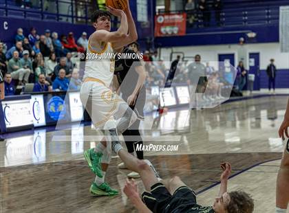 Thumbnail 3 in The Woodlands Christian Academy vs Oakville Tigers (Prairie Farms Holiday Classic) photogallery.