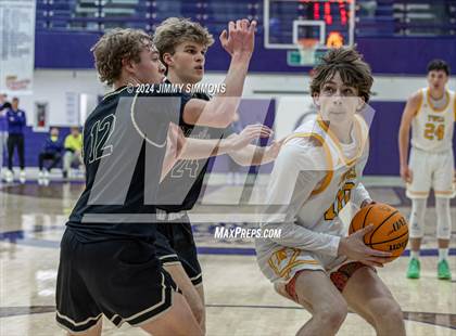 Thumbnail 1 in The Woodlands Christian Academy vs Oakville Tigers (Prairie Farms Holiday Classic) photogallery.